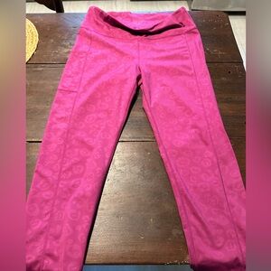 Lilly Pulitzer hot pink leopard leggings xl
